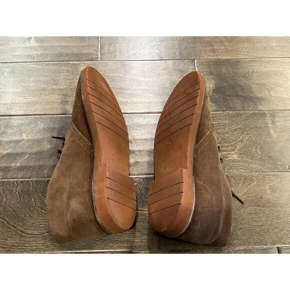 Jcrew Mens Brown Adults' 1990 MacAlister boots in suede Size 9 1/2 0417