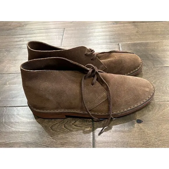 Jcrew Mens Brown Adults' 1990 MacAlister boots in suede Size 9 1/2 0417