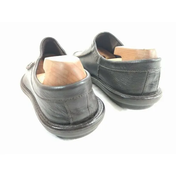J.Crew Men's Moc Toe Dark Brown Leather Loafers 10