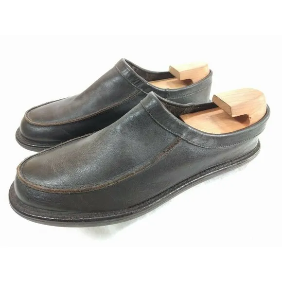 J.Crew Men's Moc Toe Dark Brown Leather Loafers 10