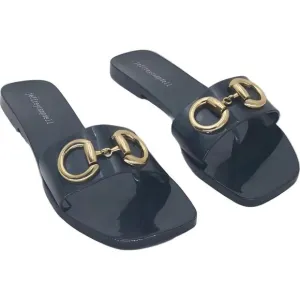 Jeffery Campbell Annia Horsebit Sandals Black Women Size 8 US 39 EU