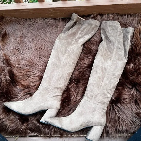 Jeffrey Campbell “Final” Slouch Over The Knee Boots