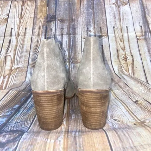 JEFFREY CAMPBELL Kamet 2 Taupe Suede Leather Ankle Boots Size 10