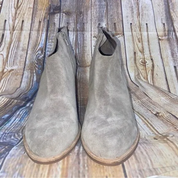 JEFFREY CAMPBELL Kamet 2 Taupe Suede Leather Ankle Boots Size 10