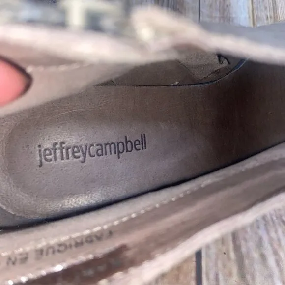 JEFFREY CAMPBELL Kamet 2 Taupe Suede Leather Ankle Boots Size 10
