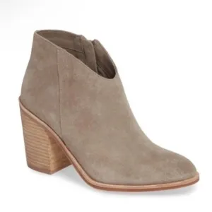 JEFFREY CAMPBELL Kamet 2 Taupe Suede Leather Ankle Boots Size 10