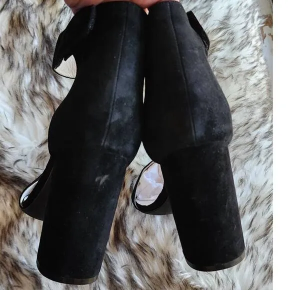 Jeffrey Campbell Lindsay Black Suede Sandals Size 10 NWOT