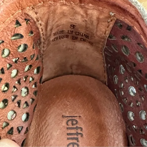 Jeffrey Campbell Rosalee Cutout Tan Suede Ankle Boots Size 8