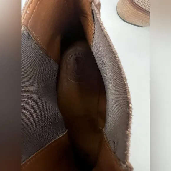 Jerry Ankle by Beau Coops All Leather Light Brown Round Toe Heel 7.5
