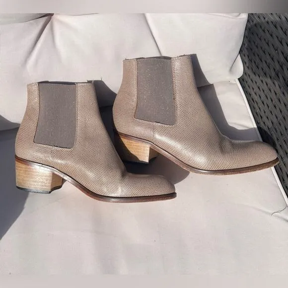 Jerry Ankle by Beau Coops All Leather Light Brown Round Toe Heel 7.5