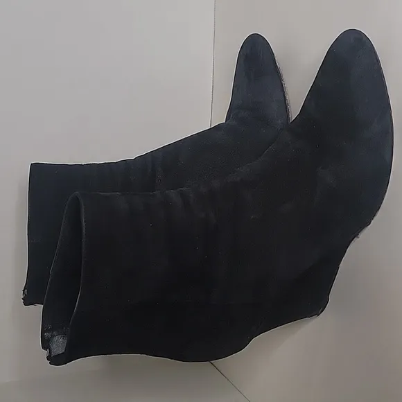 Jimmy Choo Blake Suede Leather Wedge Ankle Boots