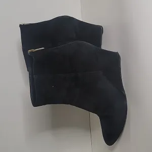 Jimmy Choo Blake Suede Leather Wedge Ankle Boots
