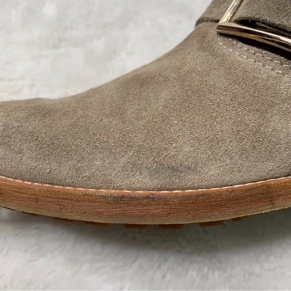Jimmy Choo Women's Brown Suede Leather Moto Boots Size 36.5