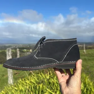 John Varvatos Chukka Boots Black Suede Leather Men's Lace Up Size 9.5