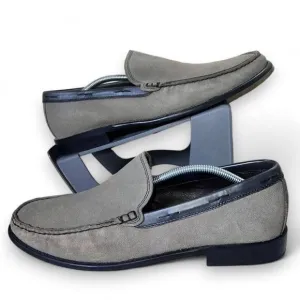 John Varvatos USA Star Slip-on Loafers Brown / Grey Suede 7475 Men's 10M