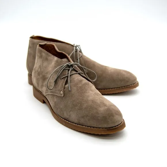 Johnnie-O J-Flex Suede Chukka Boots / Stone (Taupe) / Men's 9 / NWB