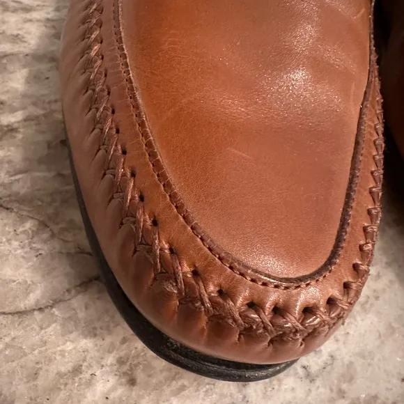 JOHNSON &amp; MURPHY leather Penny Loafers Sz 9.5