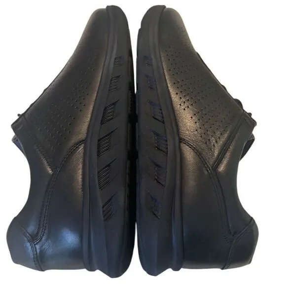 Johnston &amp; Murphy Activate Black Leather Lace Up U Throat Shoes Boys Size 6 NIB