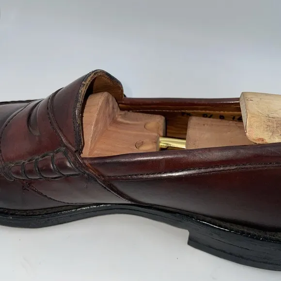 Johnston &amp; Murphy Aristocraft Crown Shell Cordovan Penny Loafer Men's Size 9.5 D
