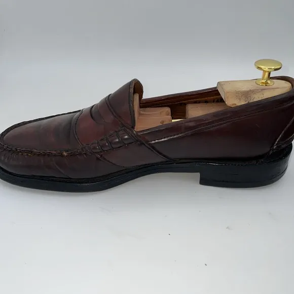 Johnston &amp; Murphy Aristocraft Crown Shell Cordovan Penny Loafer Men's Size 9.5 D