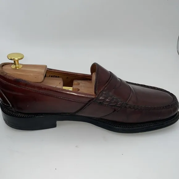 Johnston &amp; Murphy Aristocraft Crown Shell Cordovan Penny Loafer Men's Size 9.5 D