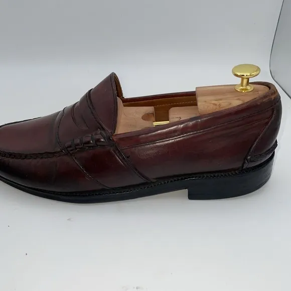 Johnston &amp; Murphy Aristocraft Crown Shell Cordovan Penny Loafer Men's Size 9.5 D