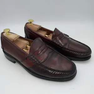 Johnston &amp; Murphy Aristocraft Crown Shell Cordovan Penny Loafer Men's Size 9.5 D
