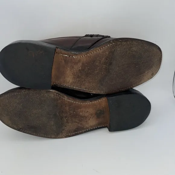 Johnston &amp; Murphy Aristocraft Crown Shell Cordovan Penny Loafer Men's Size 9.5 D