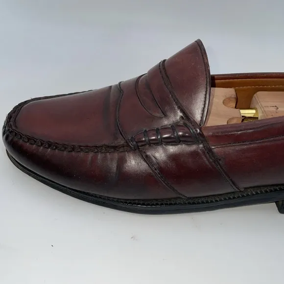 Johnston &amp; Murphy Aristocraft Crown Shell Cordovan Penny Loafer Men's Size 9.5 D