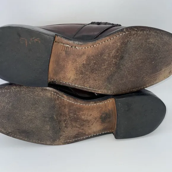 Johnston &amp; Murphy Aristocraft Crown Shell Cordovan Penny Loafer Men's Size 9.5 D