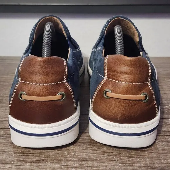 Johnston &amp; Murphy Bowling Moc Venetian Men's Loafers Shoes Size 10 Blue