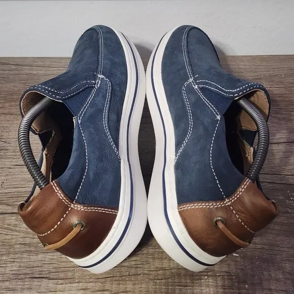 Johnston &amp; Murphy Bowling Moc Venetian Men's Loafers Shoes Size 10 Blue