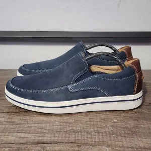 Johnston &amp; Murphy Bowling Moc Venetian Men's Loafers Shoes Size 10 Blue
