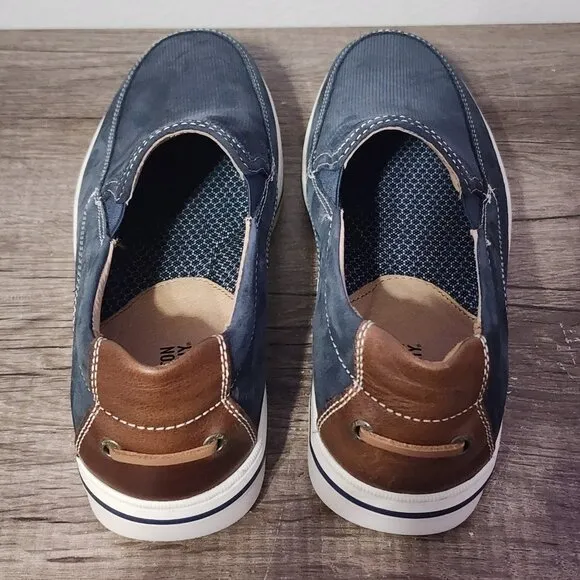 Johnston &amp; Murphy Bowling Moc Venetian Men's Loafers Shoes Size 10 Blue