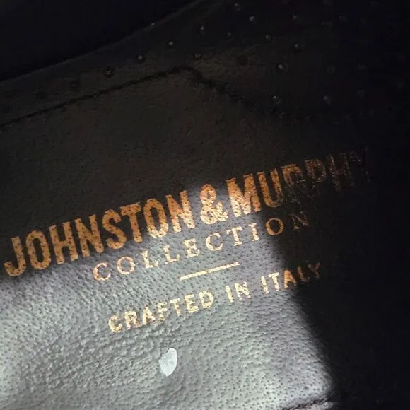 JOHNSTON &amp; MURPHY COLLECTION Mens CHUKKA Boots Size 10.5M Dark Blue Suede Ankle