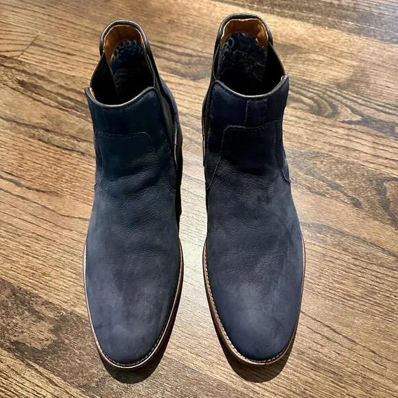 JOHNSTON &amp; MURPHY Cormac Suede Chelsea Boots 10.5M