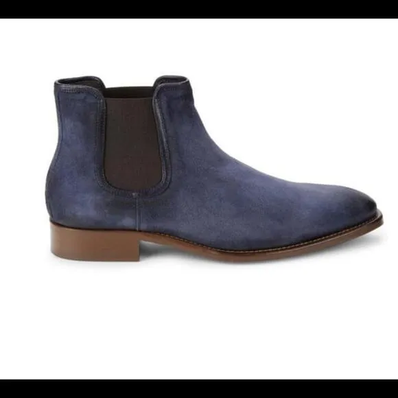 JOHNSTON &amp; MURPHY Cormac Suede Chelsea Boots 10.5M