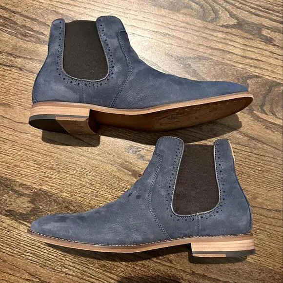 JOHNSTON &amp; MURPHY Cormac Suede Chelsea Boots 10.5M