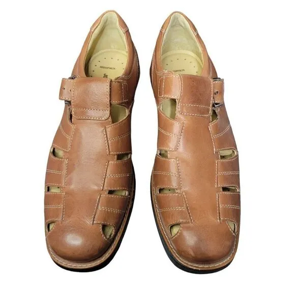 Johnston &amp; Murphy Sheepskin Sandals (Size 9.5M)