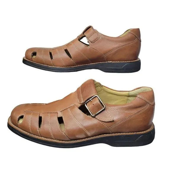 Johnston &amp; Murphy Sheepskin Sandals (Size 9.5M)