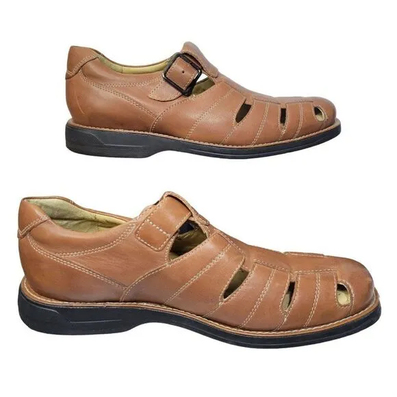 Johnston &amp; Murphy Sheepskin Sandals (Size 9.5M)