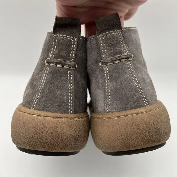 Joseph Seibel Maren 02 Taupe Suede Sherpa Lined Lace Up Chukka Boots Women’s 39