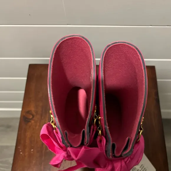 Joules Pink Size 9 Toddler &amp; Naturino Black w/faux fur Size 9 (2 Set Boots)