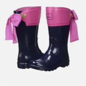Joules Pink Size 9 Toddler &amp; Naturino Black w/faux fur Size 9 (2 Set Boots)