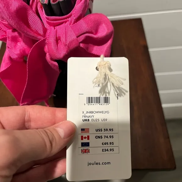 Joules Pink Size 9 Toddler &amp; Naturino Black w/faux fur Size 9 (2 Set Boots)