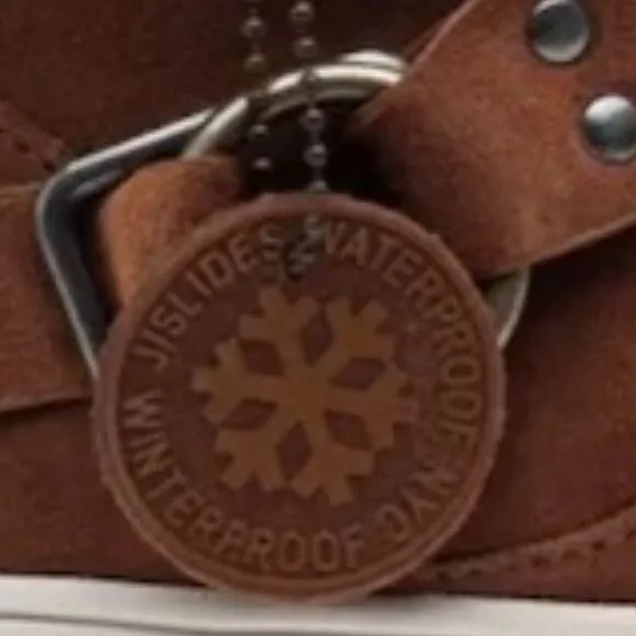 J/SLIDES NYC “NELLY” WATER RESISTANT FAUX FUR TAN/BROWN SUEDE WINTER BOOTS🆕