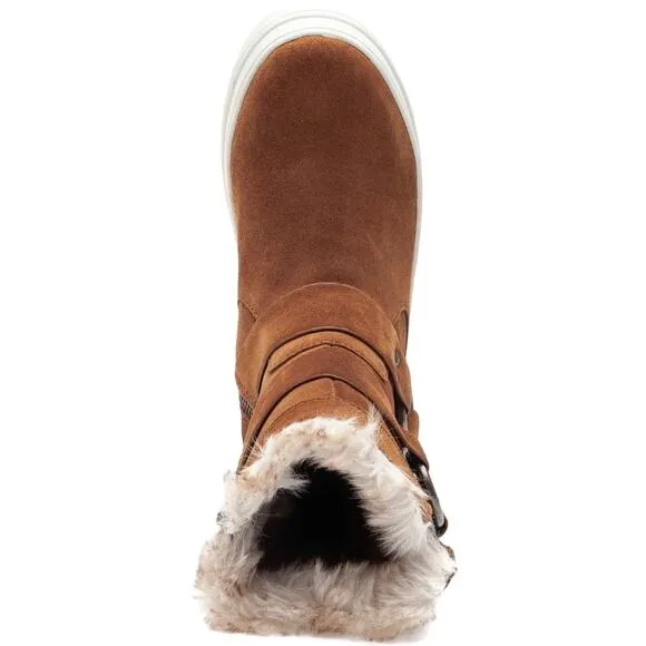 J/SLIDES NYC “NELLY” WATER RESISTANT FAUX FUR TAN/BROWN SUEDE WINTER BOOTS🆕