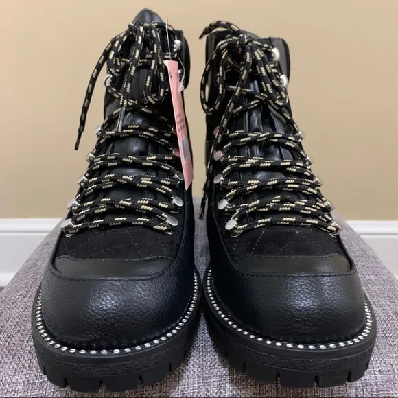 Juicy Couture Indulgence Hiker Black Boots Size 9.5