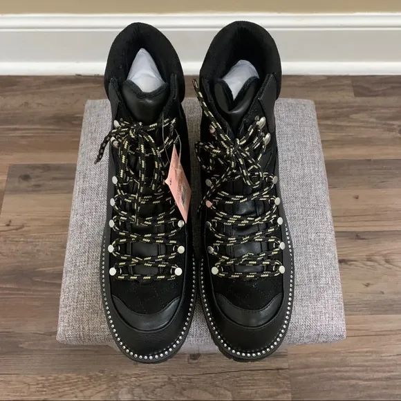 Juicy Couture Indulgence Hiker Black Boots Size 9.5