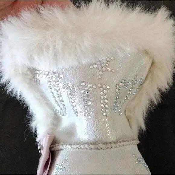 Juicy Couture Y2k Pink Lil Southgate Rhinestones Fur Boots Toddler's 5